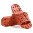 thumbnail image 1 of Shower Sandals Women Men Quick Drying Bath Slippers Non Slip Dorm Shoes Orange, Size 6, 1 of 5