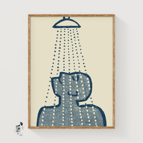 Shower Scene Matchbox Wall Art Print