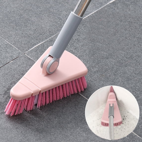 Shower Scrubber Cleaning Brush with 37.4 Inches Long Handle,2 in 1 Tub and Tile Scrubber with 2 Non-Scratch Scrub Brush Replacement for Bathroom,Wall,Kitchen,Bathtub,Floor Holiday Savings Gifts