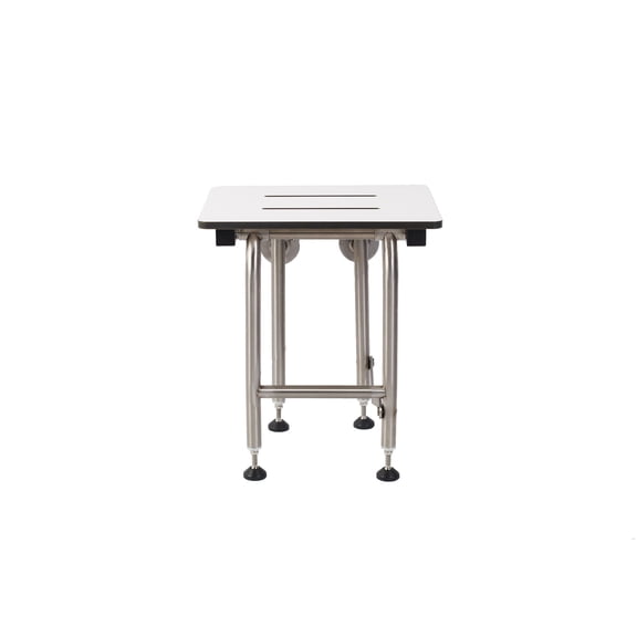Shower Seat Resin with Legs, ADA Heavy Duty Shower Chair for Inside Shower 400lbs | 304 Stainless Steel | Shower Chair for Elderly and Disabled | Folding Shower Seat Wall Mounted | 16”x16”