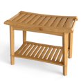 thumbnail image 1 of Shower Seat, Storage Shelf Wood Shower Stool  For Spa, 1 of 7