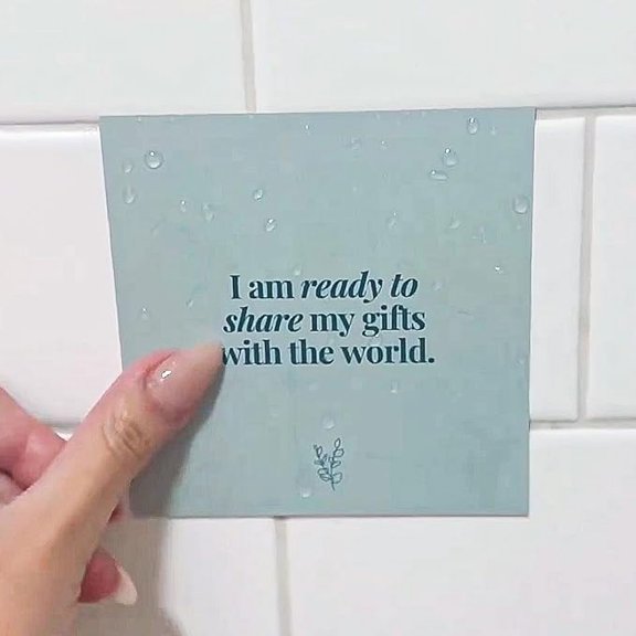 Shower Self-Care Affirmation Cards