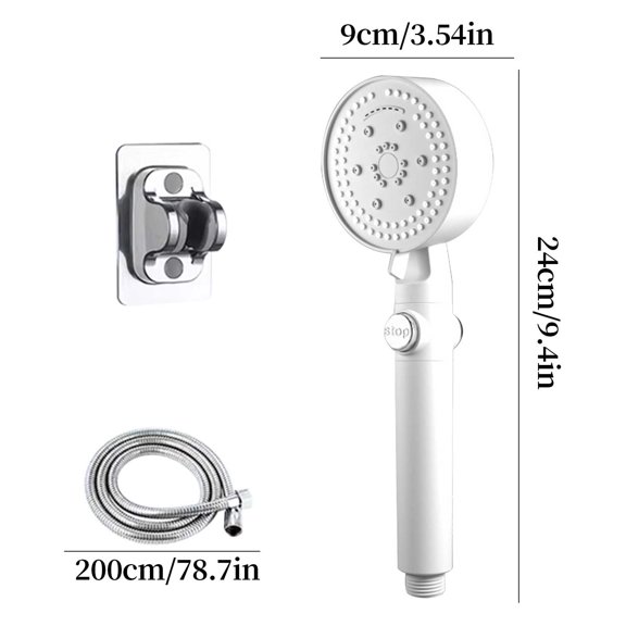 Magical Octavus Showerhead Pressurized Shower Set, 8 Settings Adjustable Shower Head For Bathroom Spa Experience