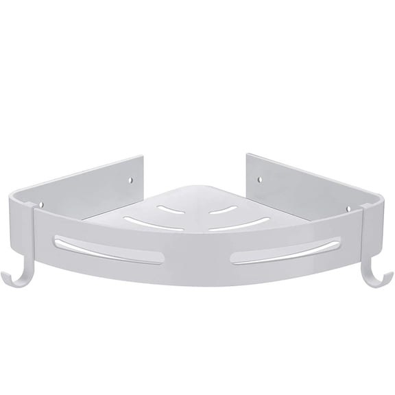 Shower Shelves for Tile Walls, Tutuviw Aluminum Corner Shower Basket Caddy for Shampoo Conditioner, Bathroom / Kitchen Storage Organizer with Razor Holder No Drilling-1Pack