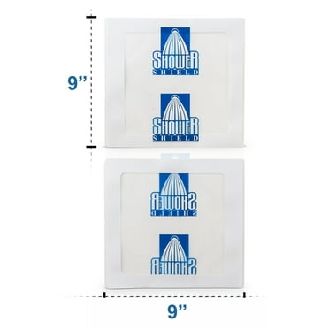 Shower Shield Water-Resistant PICC Line and Port Cover, 9x9 Inches, SS99 - Durable Moisture Barrier, 7-Pack