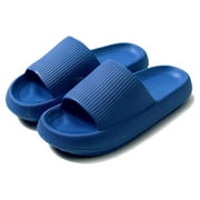 Shower Shoes Slides Sandals Women Men House Slippers, Size W 11.5-12.5, M 10-11, Blue 44-45