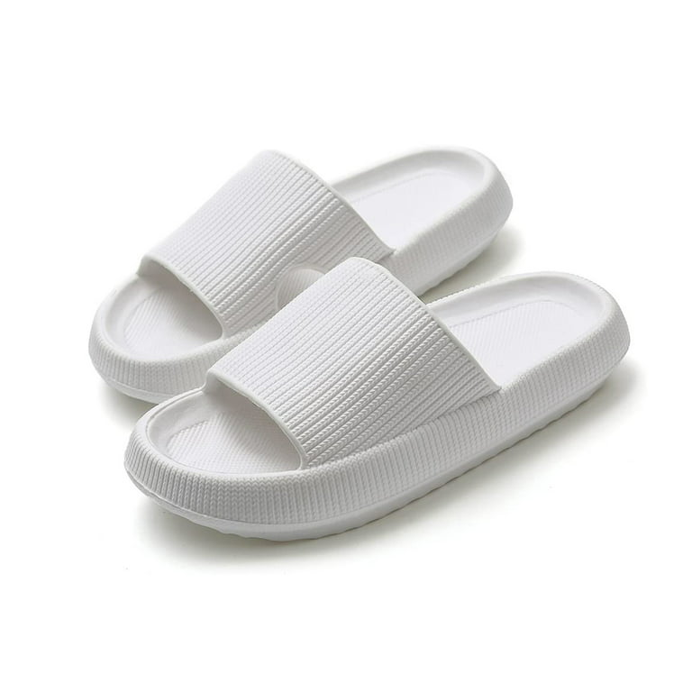 detaljeret Kommunikationsnetværk færdig Shower Shoes Slides Sandals Women Men House Slippers, Size W 11.5-12.5, M  10-11, White 44-45 - Walmart.com