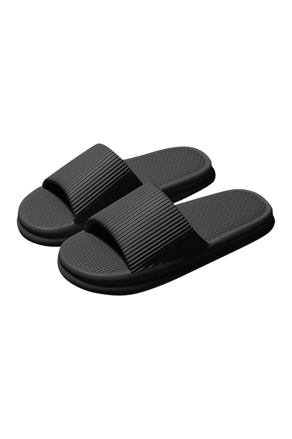 Shower Shoes for Men Women Non Slip Quick Drying Slides College Dorm Bathroom Sandals Pool Slides Lightweight Beach Sandals Black 44