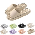 thumbnail image 1 of Shower Shoes for Women Drain Water Quick-drying Non-slip Skin-friendly Unisex Comfortable Summer Shower Slippers Bathroom Outdoor Khaki Size 36-44, 1 of 6
