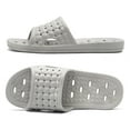thumbnail image 1 of Shower Shoes with Drainage Holes, Quick-Drying Non-Slip Slippers Dormitory Home Bathroom Slippers Unisex Grey EU 43-44, 1 of 5
