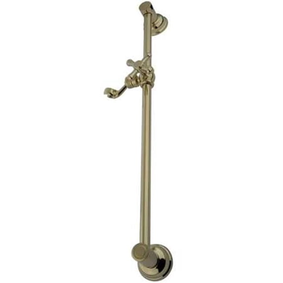 Shower Slide Bar Polished Brass