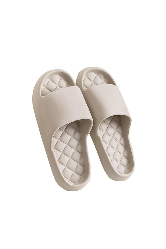 Shower Slippers Men's and Women's Home Slippers Summer Lovers Indoor and Outdoor Thick Soles Stepping Feeling Light Soft Soles Slippers Lightweight Open-toe Shoes Slippers for Bathroom