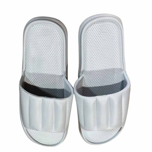 Shower Slippers for Women Men Quick Drying Lightweight Non Slip Open-toe EVA Travel-friendly Breathable Shoes Slide Slippers for Bathroom House Slipper