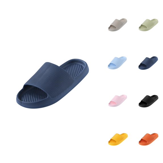 Shower Slippers for Men Women Non- Soft Sole Platform Sandals on Slides Dorm Home Bathroom Slipper
