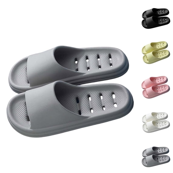 Shower Slippers for Men Women Quick Drying Soft Sole Non- Bathroom Slipper on Slides