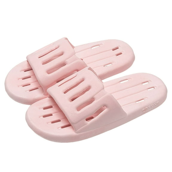 Shower Slippers for Women Men Quick Dry Non Slip Bathroom Dorm Home Slides Shoes with Holes Indoor Slip-On