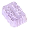Shower Soap Dish for Bathrooms, Suction Lid included Purple Rose Soap