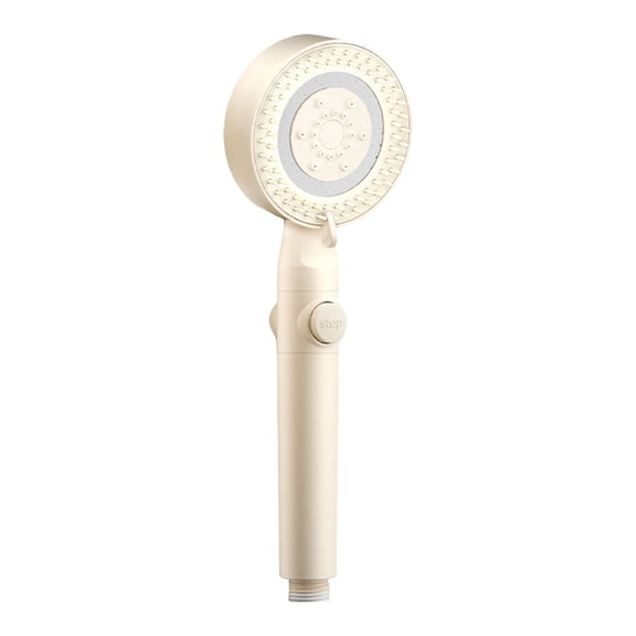 Shower Spray System for Home Upgrade Multifunction Massage Showerhead with Pressurized Comb Nozzle for Relaxing Rain Massage and Water-Saving, One Size, Beige