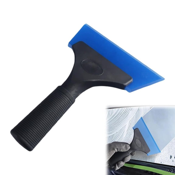 Shower Squeegee, 5-Inch Small Window Squeegee for Streak-Free Cleaning, Mini Rubber Scraper for Car Glass, Mirror and Bathroom, 6.7 x 5.1 Inches