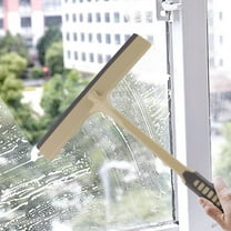 Shower Squeegee for Bathroom Glass and Tile, Flexible Non Scratch Window Wiper, Ergonomic Handle Streak Free Cleaner for Mirrors, Shower Doors, Car Glass, Kitchen and Household Surfaces