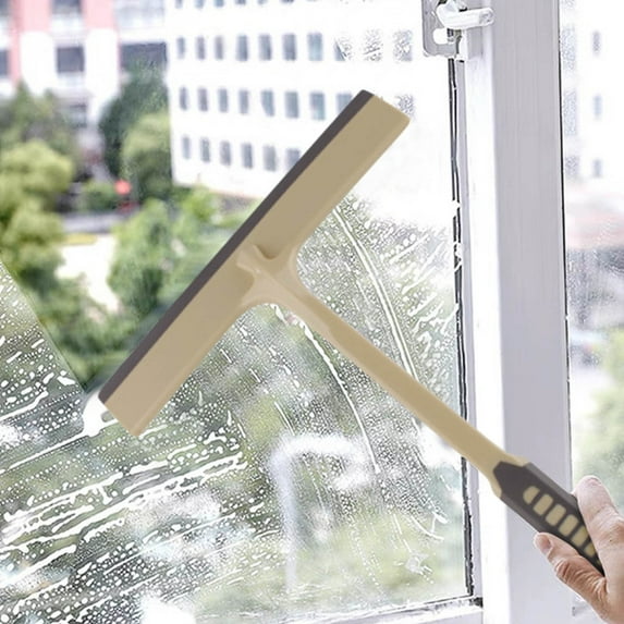 Shower Squeegee for Bathroom Glass and Tile, Flexible Non Scratch Window Wiper, Ergonomic Handle Streak Free Cleaner for Mirrors, Shower Doors, Car Glass, Kitchen and Household Surfaces