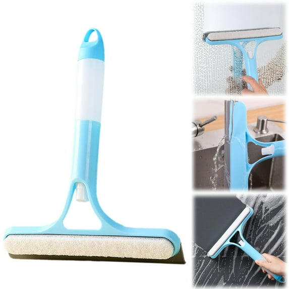 Shower Squeegee for Glass Door, 3 in 1 Window Cleaning Scraper, 2025 Multi-Purpose Squeegee for Shower Glass, 3 in 1 Spray Function, All-Purpose Window Cleaner Tool, Cleaning Supplies