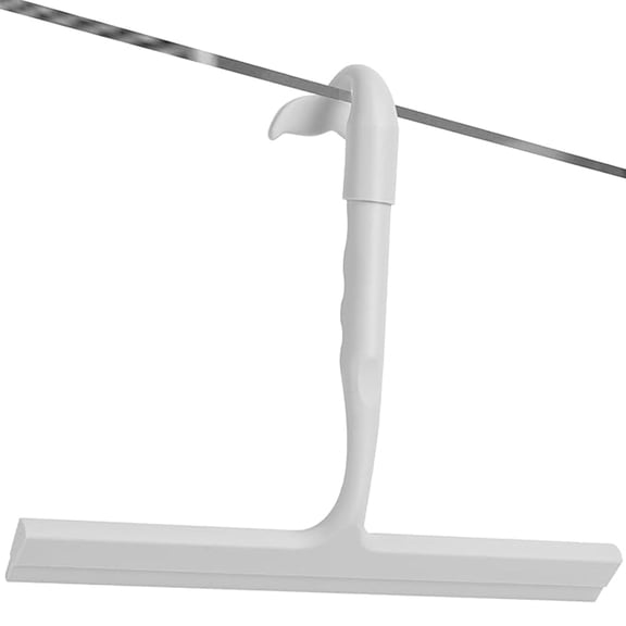 Shower Squeegee for Glass Doors, 2-in-1 Silicone Shower Squeegee,Hang Anywhere | Streak-Free Bathroom Squeegee | Household Window Mirror Squeegee for Bathroom, Glass, Tile Wall, Car