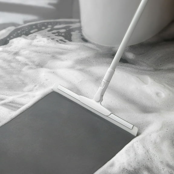 Shower Squeegee for Glass Doors and Windows with Ergonomic Handle, Multi-Purpose Countertop and Mirror Cleaning Tool, Streak-Free Silicone Wiper for Bathroom, Car, Home