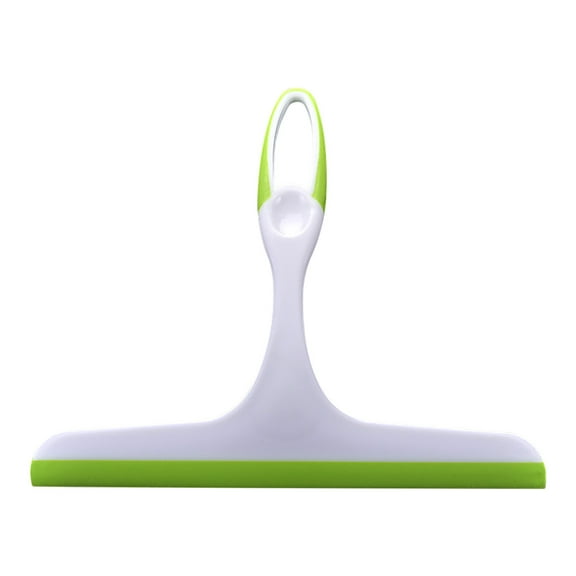 Shower Squeegee with Suction Hook, Streak Free Glass Door Cleaner, Flexible Blade for Windows Mirrors and Car Windshield, Multi Purpose Bathroom and Kitchen Cleaning Tool