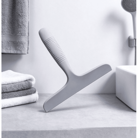 Shower Squeegee for Glass Doors, One-piece All Silicone Squeegee ...