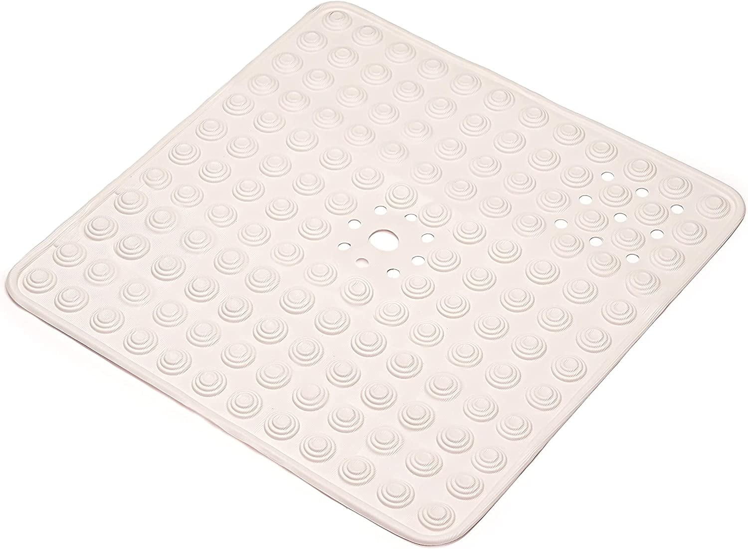 24x24 Inch Off-White Vinyl Non-Slip Shower Mat