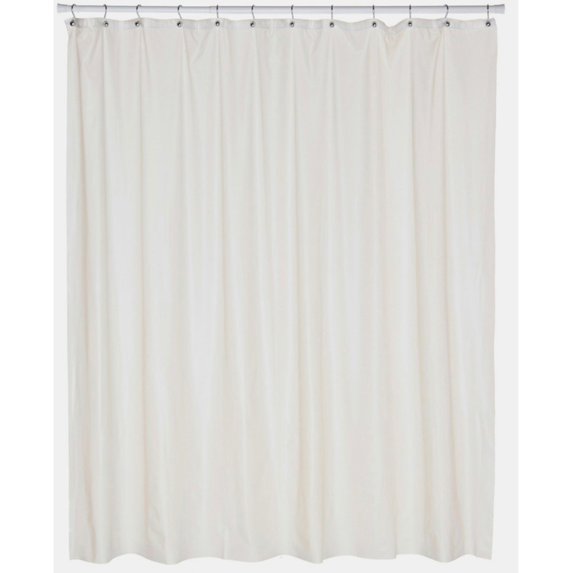 Shower Stall-Sized, 5 Gauge Vinyl Shower Curtain Liner in Bone