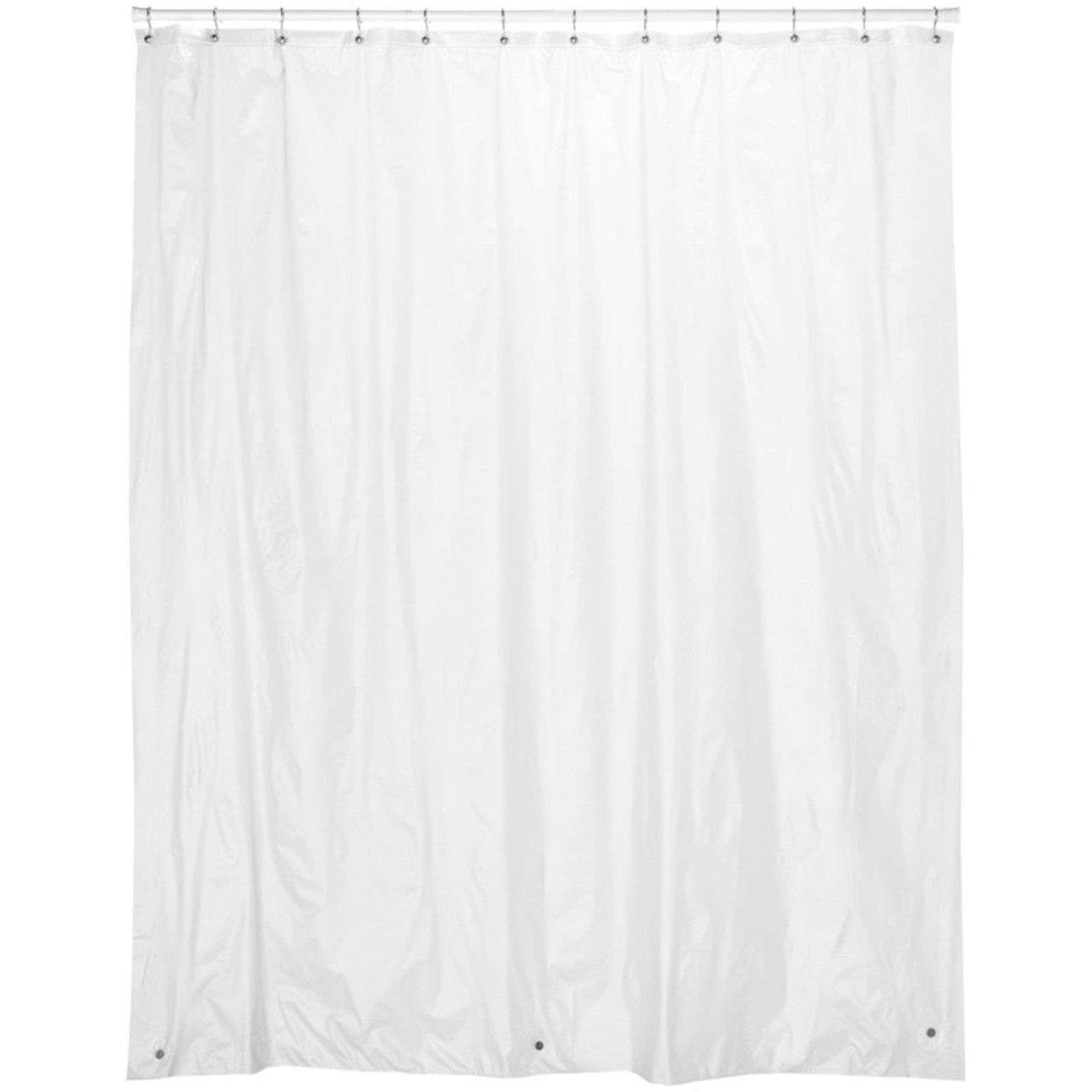 Shower StallSized, 5 Gauge Vinyl Shower Curtain Liner in Frosty Clear