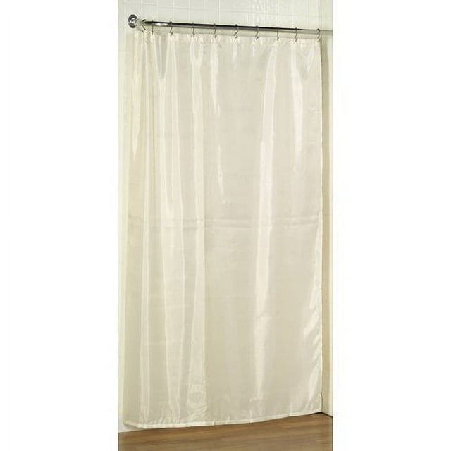 Shower StallSized Polyester Shower Curtain Liner in Ivory