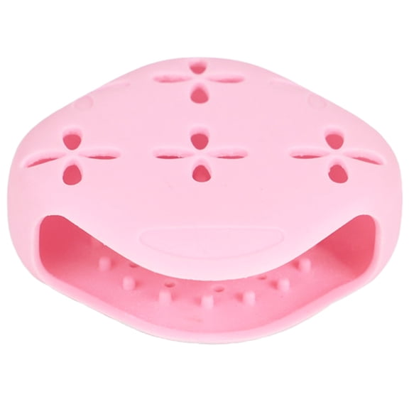 Shower Steamer Holder With Suction Cups, Non Silicone Aromatherapy Wall Mounted Soap Rack, Hollow Out Shower Tablet Tray For Bathroom Wardrobe Drawer (Pink)
