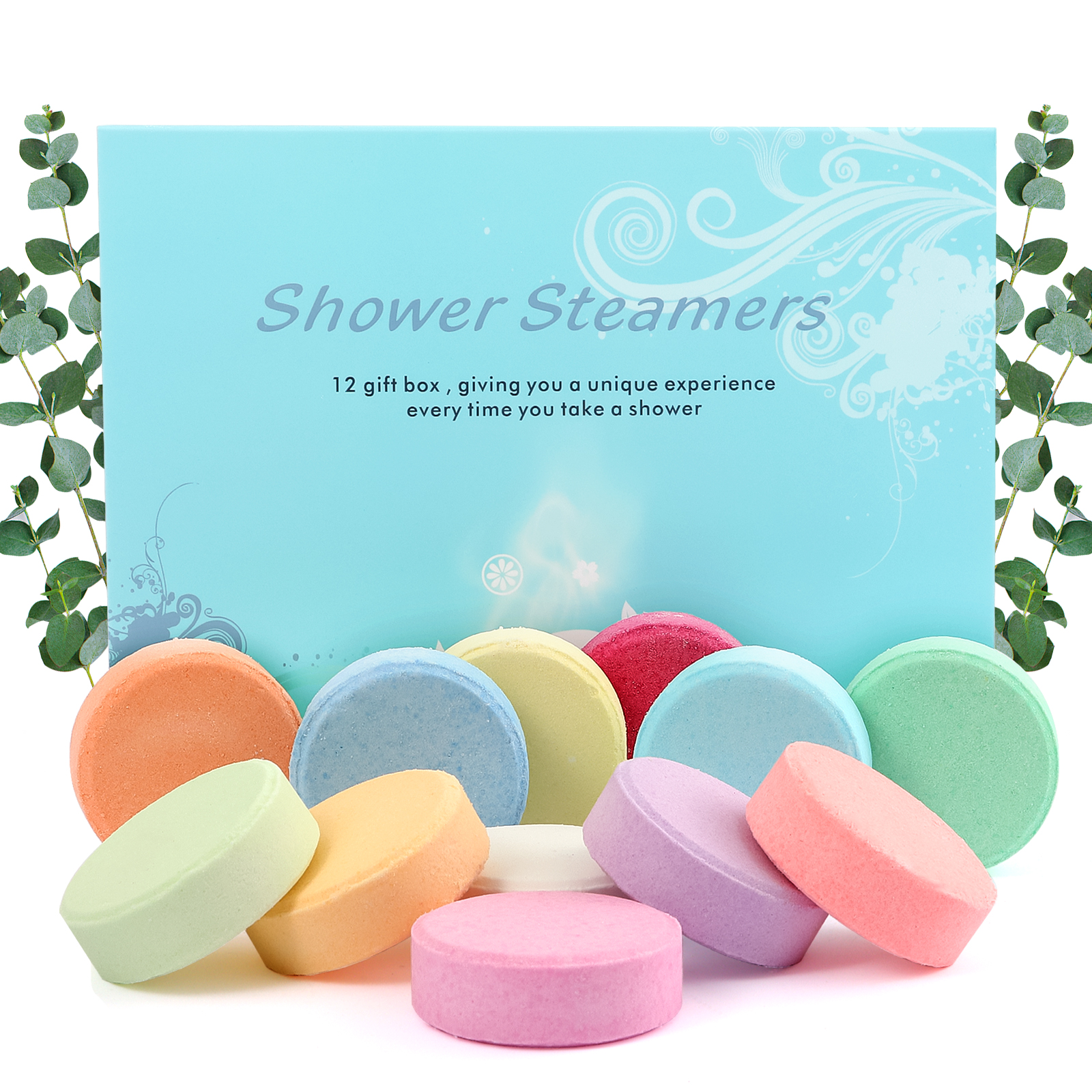 Shower Steamers Aromatherapy - 12 Pcs Shower Bombs with Essential Oil ...