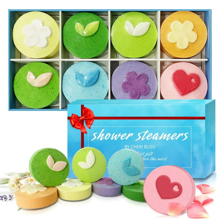 Lovery Essential Oil Shower Steamers and Bath Bombs Set - Lavender, Peppermint, Vanilla Coconut, Eucalyptus, Honey Almond Scented Aromatherapy