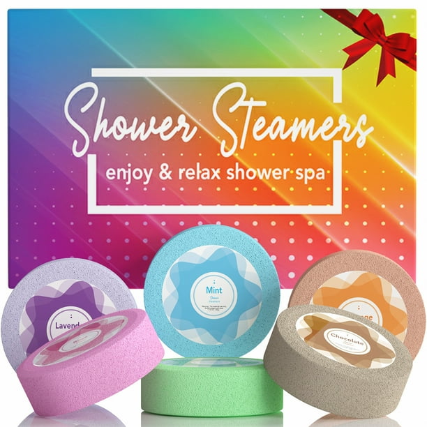 Shower Steamers Aromatherapy Bath Bombs Variety Pack of 6 for Women