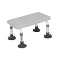 thumbnail image 1 of Shower Stool Bath Seat Stable Bath Bench Adjustable under Desk Foot Rest Toliet Stool for Bedside Living Room Elderly Seniors gray adjustable, 1 of 10