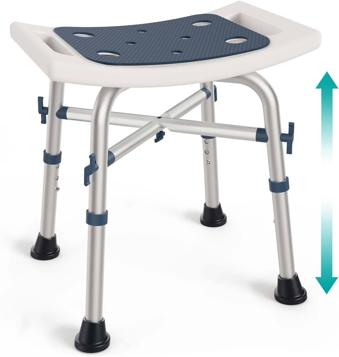 Shower Stool - Shower Chair for Inside Shower (350 lb) - Adjustable ...