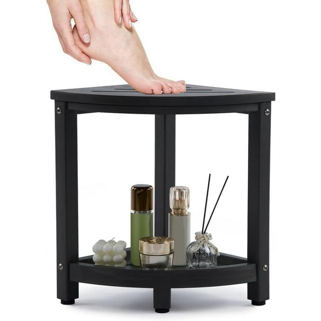 Shower Stool for Inside Shower, Corner Shower Bench Seat, HDPE