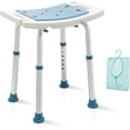 thumbnail image 1 of Shower Stool with Shower Head Holder, Tool-Free Assembly Shower Chair for Bathtub and Inside Shower, Adjustable Shower Seat for Seniors, Elderly, Handicapped, Pregnant (350lbs), 1 of 7