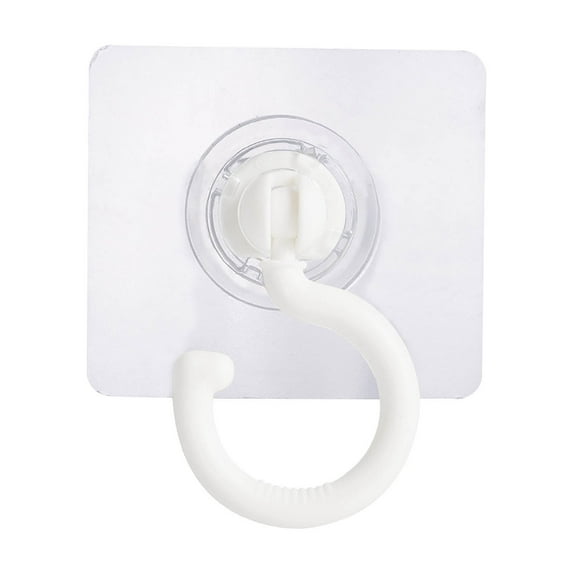 Shower Suction Hooks 360° Rotary Punch-Free Hooks Adhesive Hooks For Hanging Duty Wall Hooks Wall Hangers Curtain Rod Hooks White