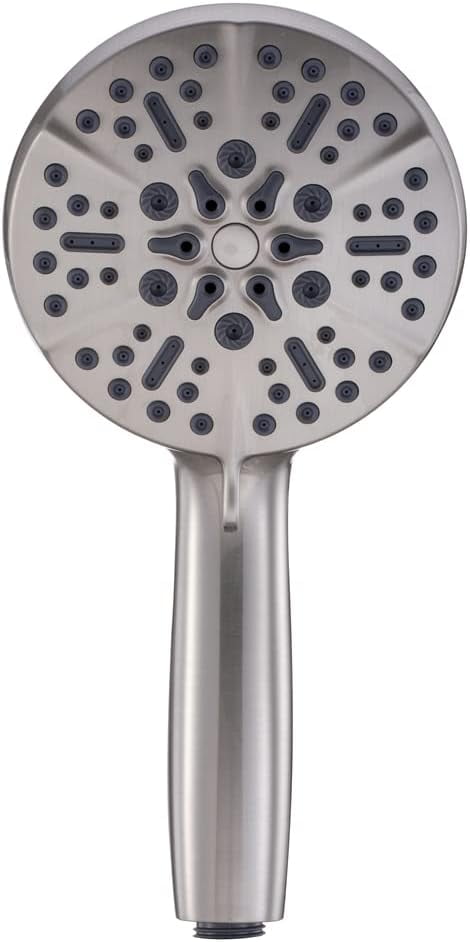 Shower System Bathroom 5'' High Pressure 7-mode Handheld Shower Head Hand Held Showerhead Sprayer Brushed Nickel