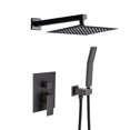 Shower System Shower Faucet Combo Set Wall Mounted with 12” Rainfall