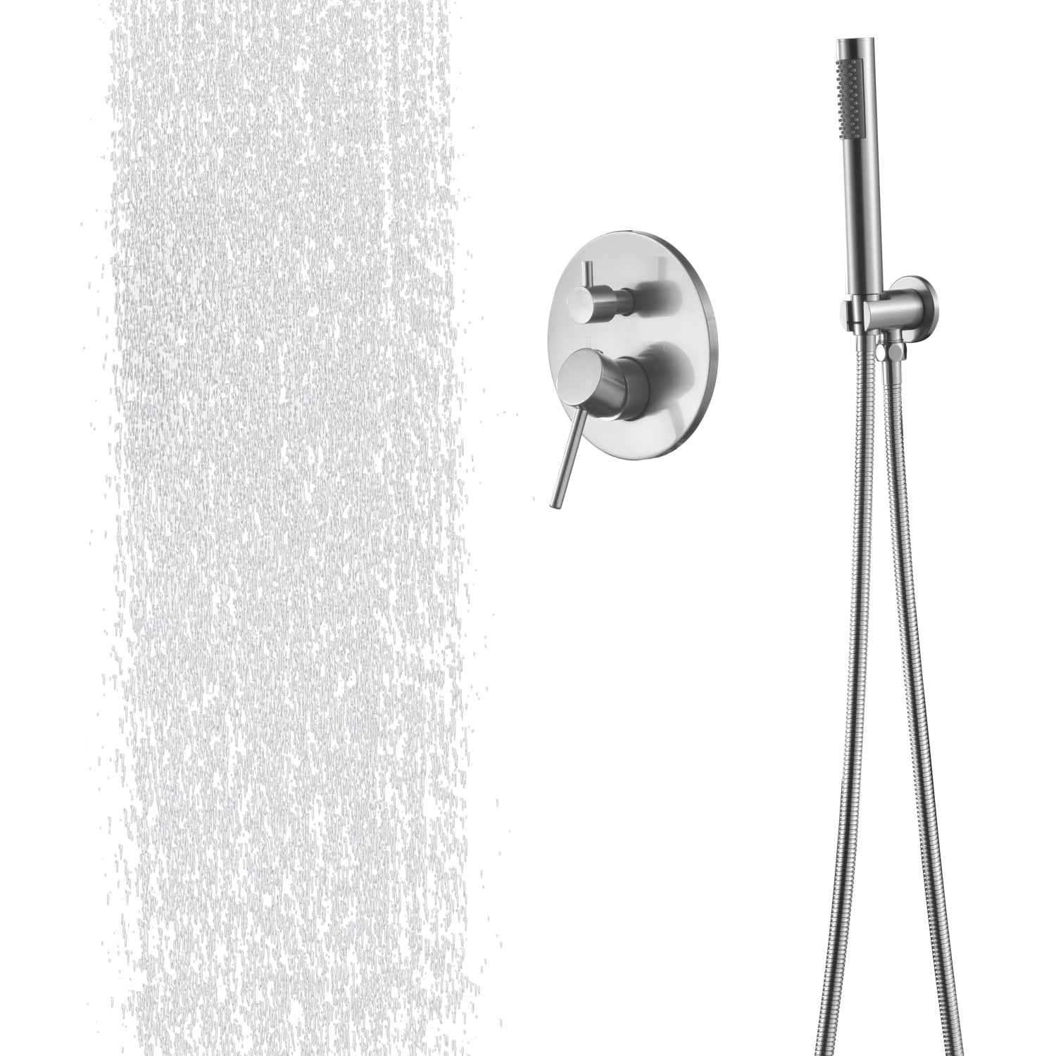 Go Shower Shower System Wall Mounted Shower Faucet Set for Bathroom with High ...
