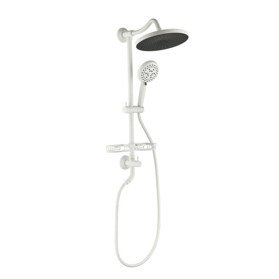 Shower System, With 10" Rain Shower head, 4-Function Handheld Shower Head, Adjustable Slide Bar And Soap Dish