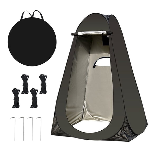 BN-LINK Shower Tent, Portable Privacy Tent with Carry Bag, Outdoor Camping Toilet Tent for Shower,Changing,Dressing, Easy Set Up,Black