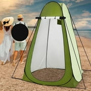 Shower Tent Pop Up Privacy Shelter Outdoor Foldable Dressing Room Bathroom Changing Room Privacy Tent Portable Toilet Shower Tent for Camping with Carry Bag, Green