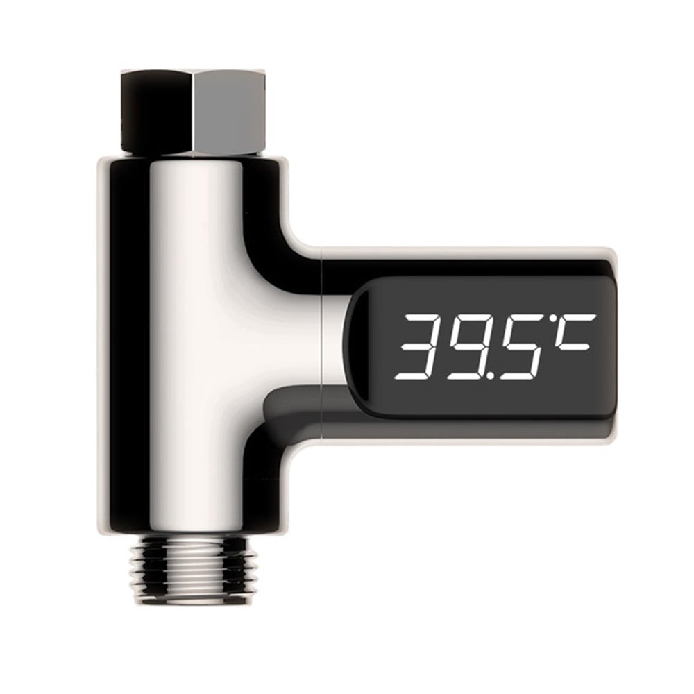 Shower Thermometer Instant-Read Thermometers for Bath, Water Temperature Thermometer with LED Digital Display Rotating Screen, Suitable for Baby Bath Kitchen Bathroom